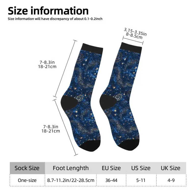 Space Galaxy Constellation Zodiac Star Novelty Crazy Crew Tube Socks Soft Comfortable Breathable Socks Non Slip Sport Crew Socks
