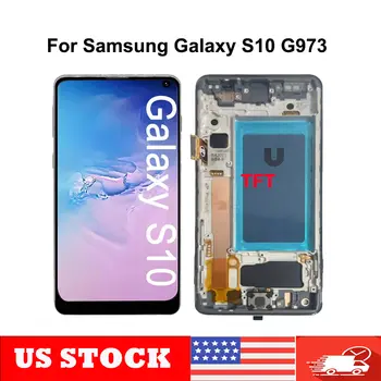 LCD displej s dotykovou obrazovkou pro Samsung Galaxy S10 (SM-G973U) černý 10 nejlepší prodej Displej Samsungu S10 - №1