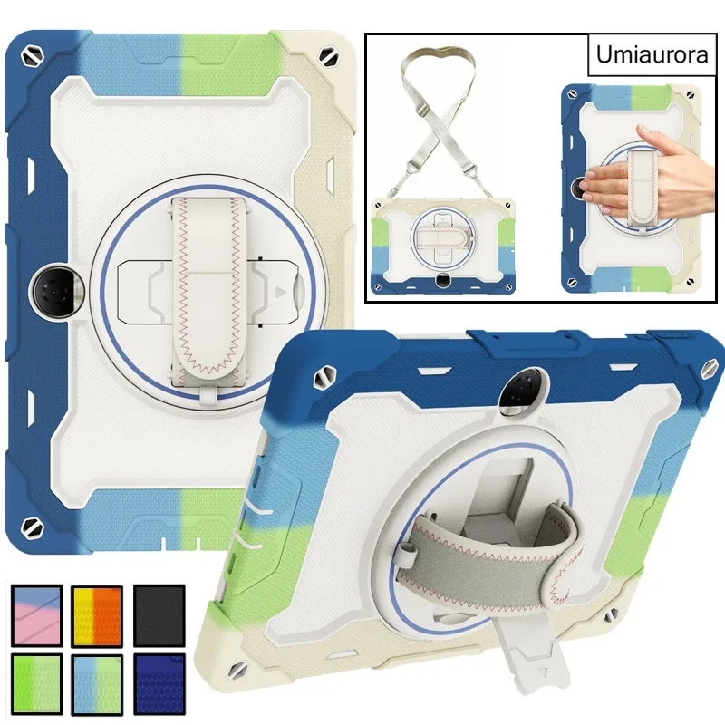 For Honor Magic Pad2 12.3 Pad 8 9 10 12.1 inch X8a X9 X9a 11.5 Heavy Duty Rugged Tablet Case Shockproof Stand Strap Cover Funda