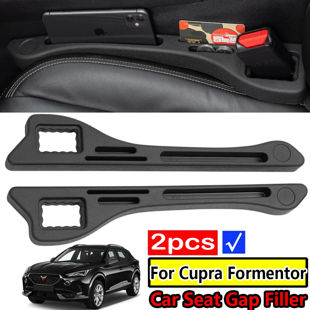 Tira de relleno para huecos de asiento de coche, organizador de costura lateral suave, caja de almacenamiento para Cupra Formentor 1/2-2020, accesorios, 2024