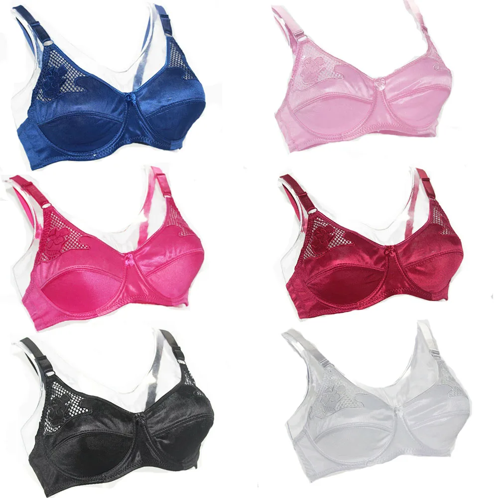 Biustonosze dla kobiet haftowany seksowny biustonosz z fiszbinami bielizna damska Bralette bielizna BH Top A B C D Cup