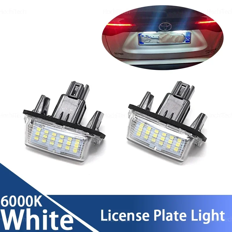 1 year warranty Durable White Canbus Rear License Plate Tag Light LED For Toyota Yaris/Vitz Camry Corolla Prius C Ractis Verso S