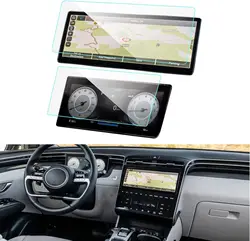 Tempered glass protector For 2022 2023 Hyundai Tucson Car 10.25INCH GPS navigation Protective film LCD Screen Anti-scratch film