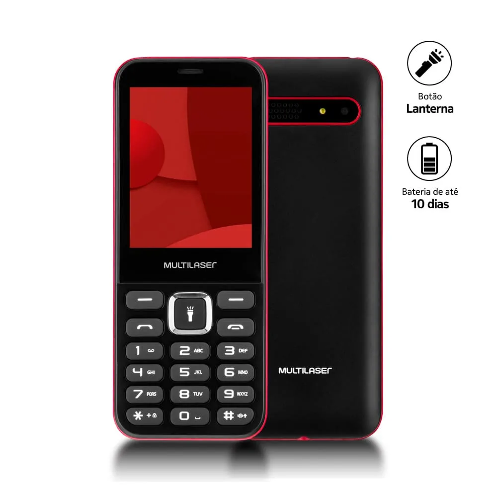 Mobile Phone UP Max Multilaser 2G Dual Chip Bluetooth, FM Radio-P9135