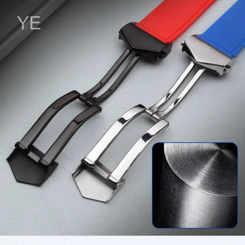 إكسسوارات ساعة ناعمة مقاس 22 مم لسلسلة ساعة تاغ هوير أكواراسر قابلة للتنفس ومضادة للعرق وحزام ساعة سيليكون فعال مضاد للبكتيريا