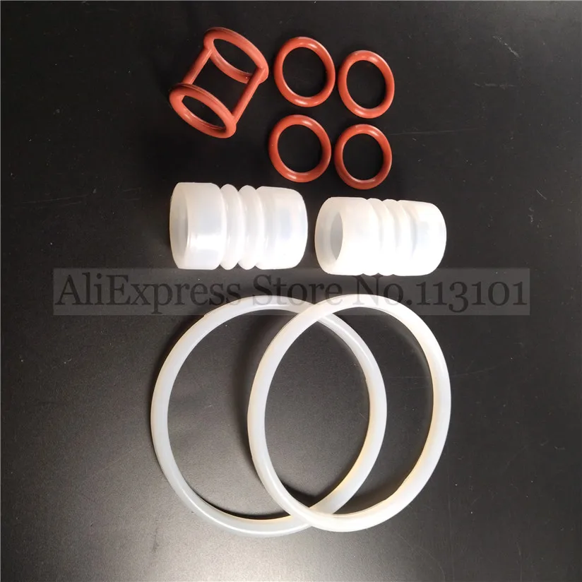 9 Pieces Seal Gaskets Combo Sealing Rings H-Ring Corrugate Tubes O-Rings For BQL Ice Cream Machine Spare Parts Replacements