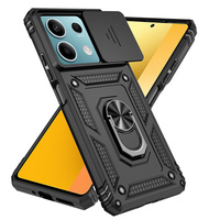 Armor Funda For Xiaomi Poco X6 5G Slide Camera Lens Protect Phone Case For Pocox6 Pocco Poxo Poko Little X6 X 6 6X 5G Back Cover