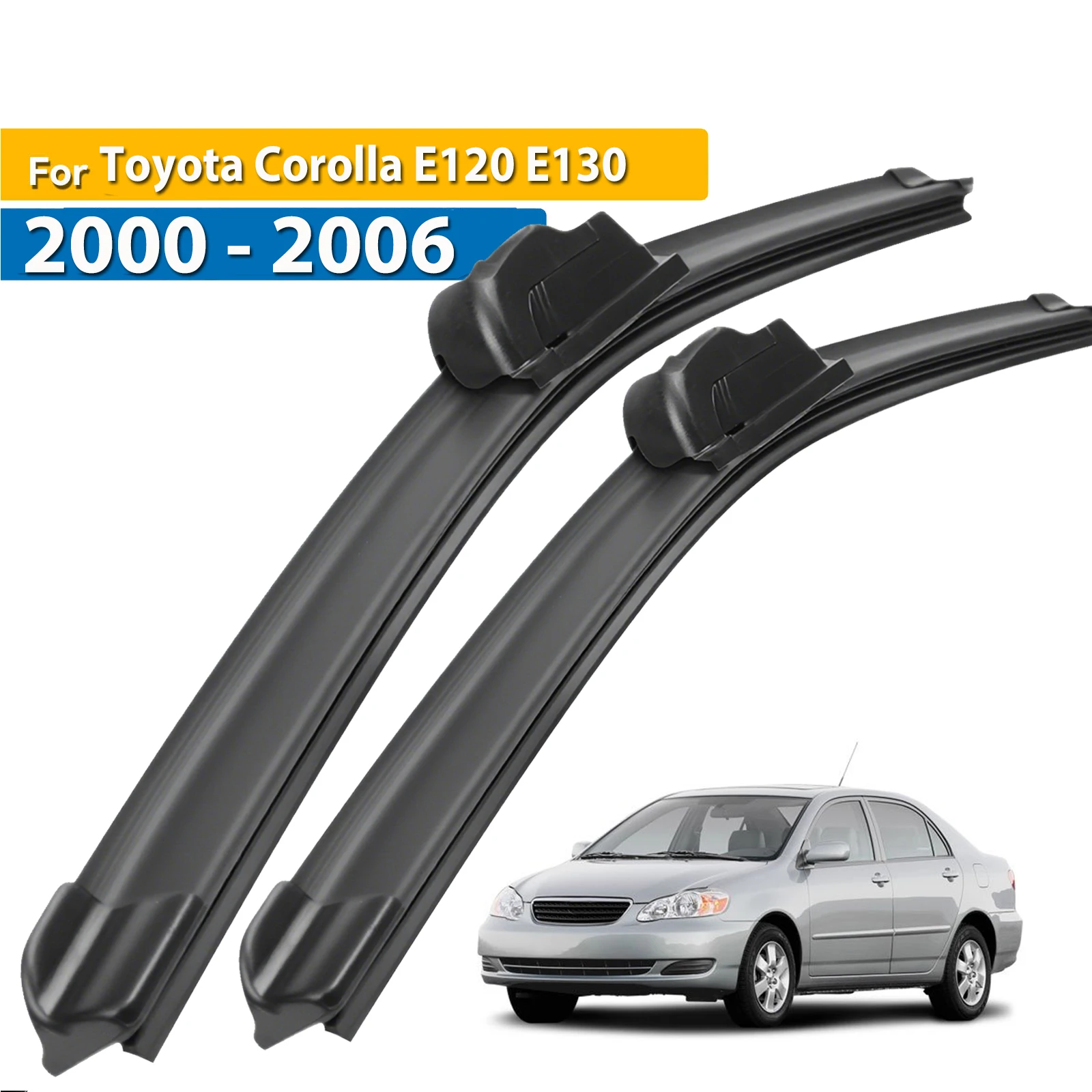 

Erick's Wiper LHD Front Wiper Blades For Toyota Corolla E120 E130 120 130 2000 - 2006 Windshield Windscreen Window Brush 22"+19"