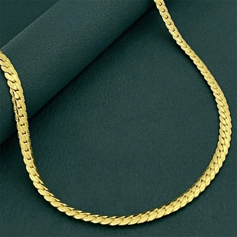 

Ожерелье из стерлингового серебра 925 пробы, 5 мм, автомобильное кружевное ожерелье Куба, женское модное простое ювелирное изделие на день рождения, свадьбу, годовщину, подарок