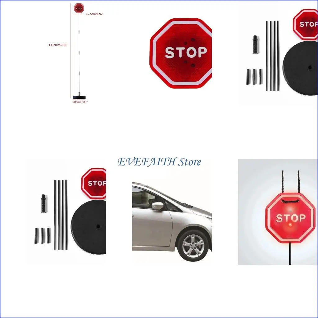 

124B Garage Parking Aid Flashing LED Light Stop Sign Car Park Stop Tips
