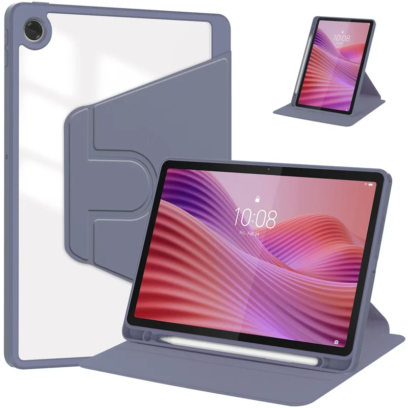 

Чехол GEFENIS для Lenovo Tab 10.1 2025 с держателем для карандашей, вращающийся на 360 градусов акриловый жесткий чехол-подставка для Lenovo Tab Tb311fu Tb311