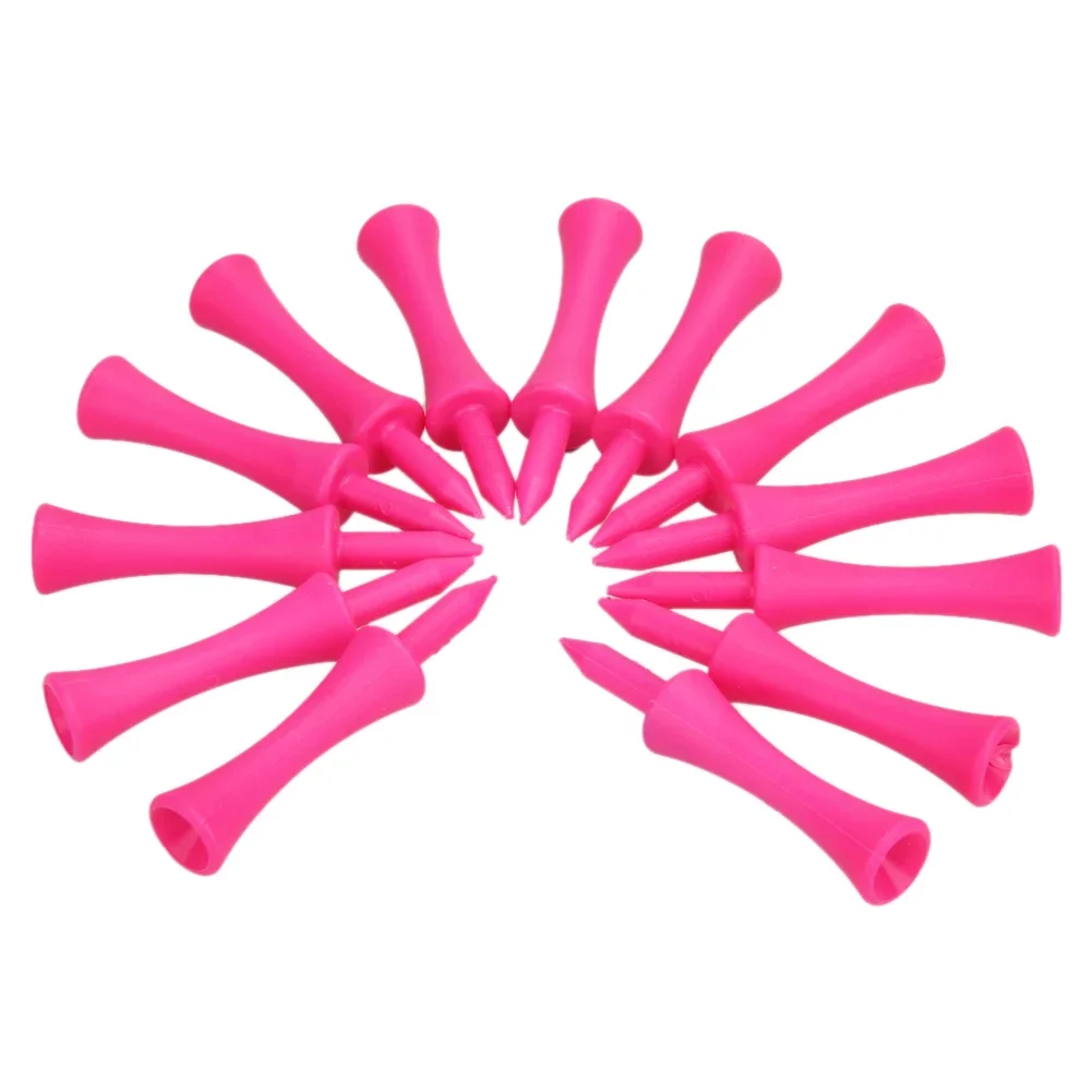 100 Pink Plastic Castle Step Grad Golf Tees up Height 39mm