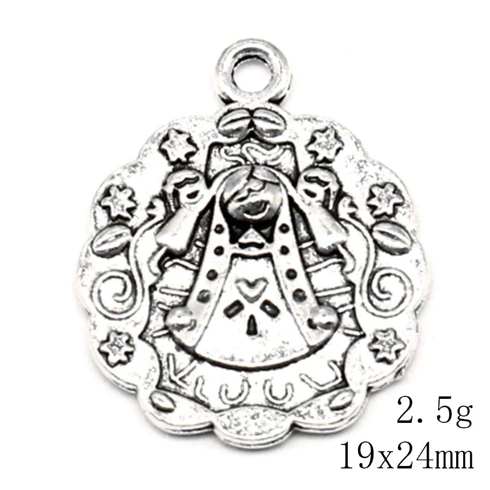 5pcs 19x24mm Tent Charms Jewellery Making Pendants Antiqu Party Jewelry Antique Silver Color