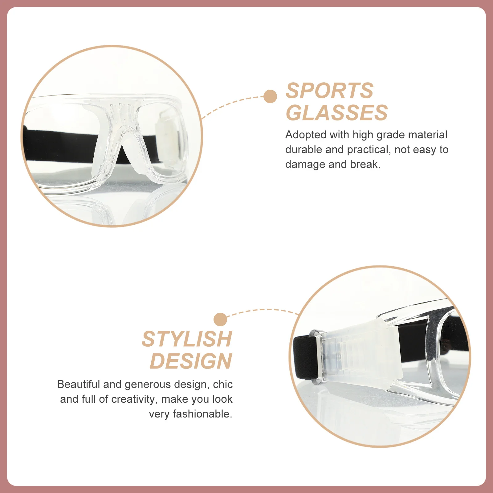 

Outdoor Sports Goggles Anti-Fog Protection for Men Stylish Lightweight Safety Eyewear for Bad Weather Travel Football Goggles