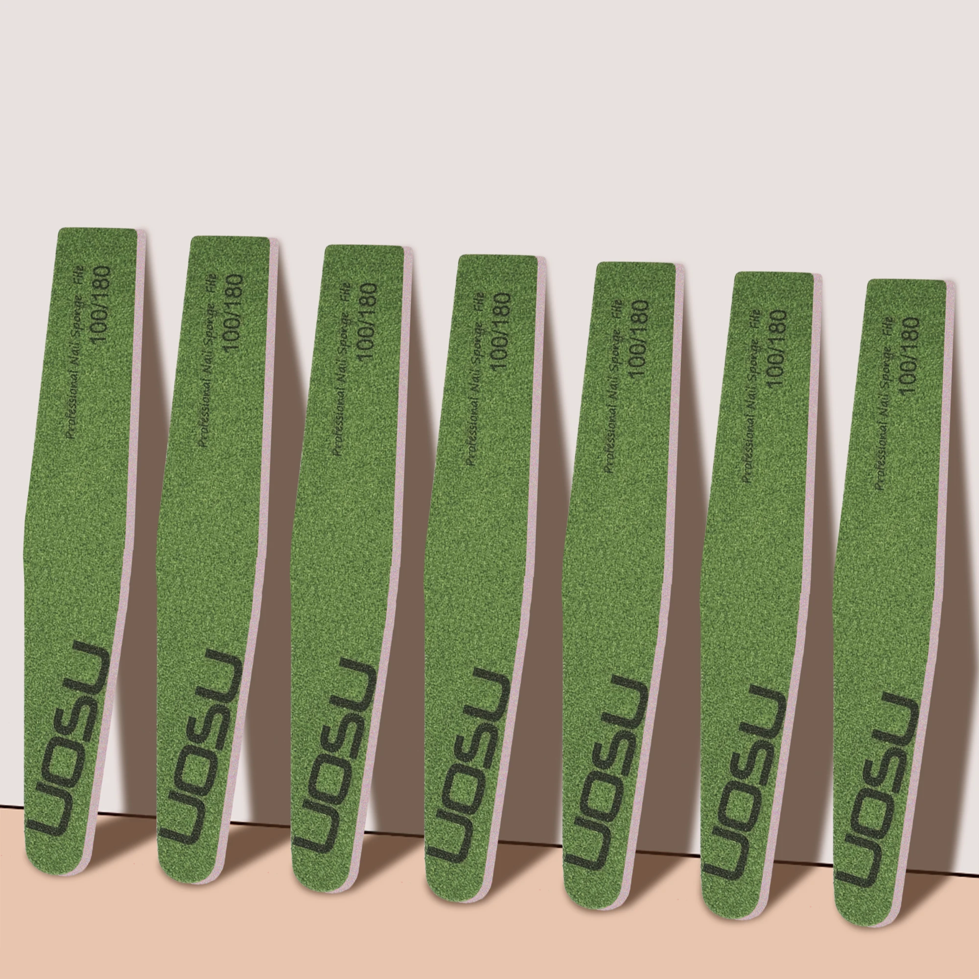 15 Pcs Rhombus And Fanshaped Sponge Nail File Pure Color 100/180 Grit Professional Manicure Nail Art Tool For Polish Fingernail