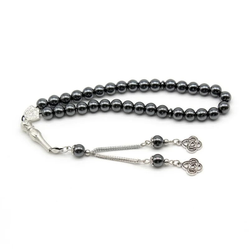 Exquisite black gallstone 8 mm 33 rosary beads beaded Islamic Arab Turkish prayer beads bracelet