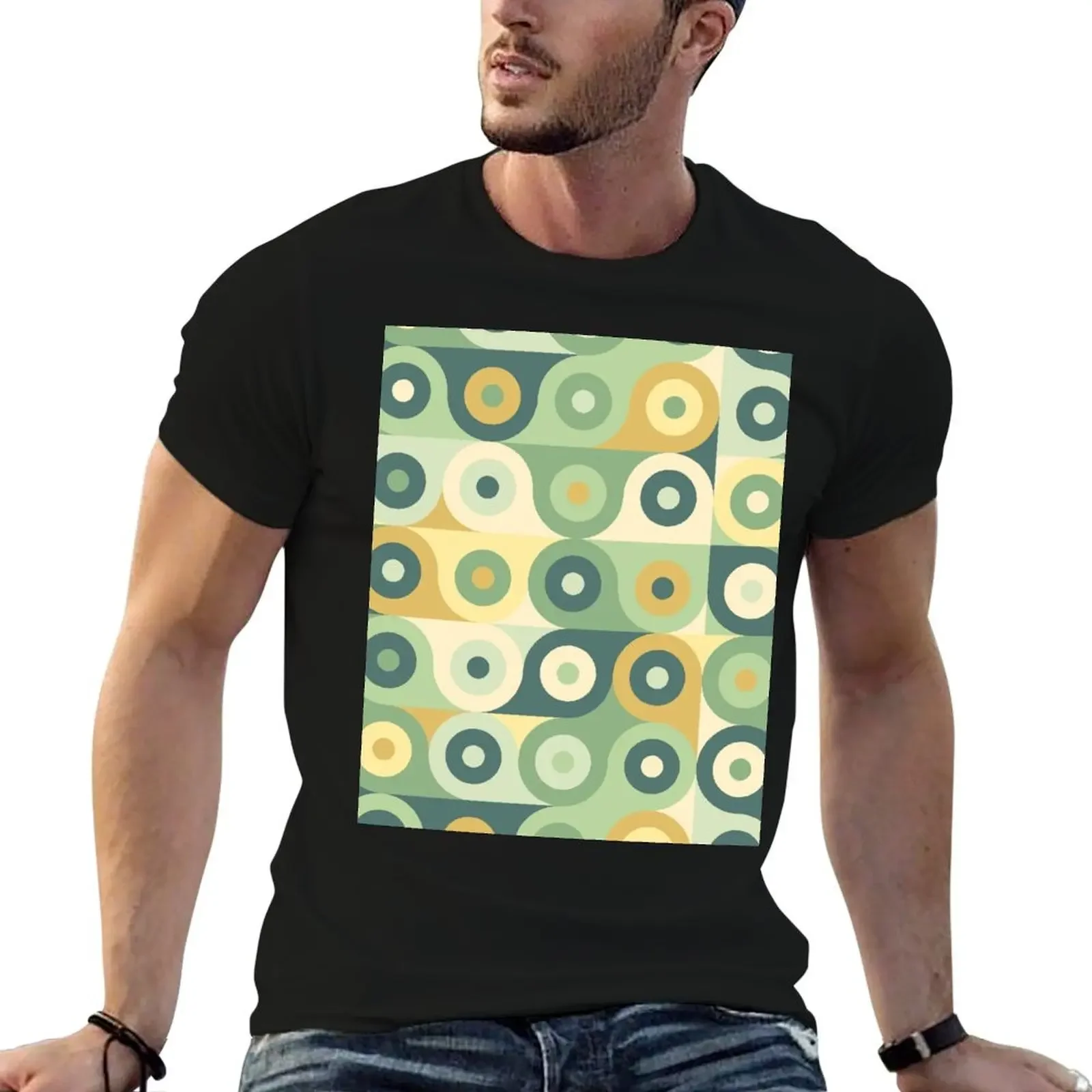 

Groovy 70's Pattern T-Shirt designer shirts new edition Clothing Men's cotton t-shirt