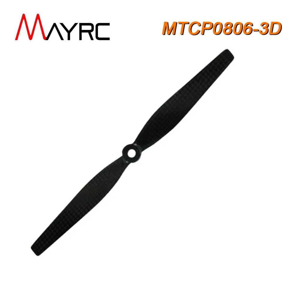 1 Pairs MAYRC 8x6 Inch 6mm Center Hole Whole-blade Carbon Fiber Propeller for RC 3D Flight Multi-Rotor Spare Parts Helicopter