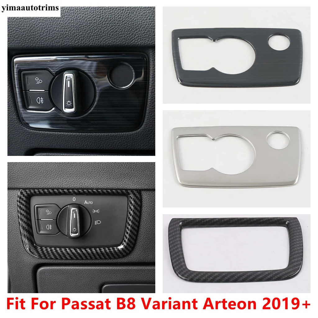 

Head Light Lamp Headlight Switch Button Panel Frame Decoration Cover Trim Accessories For Passat B8 Variant Arteon 2019 - 2023