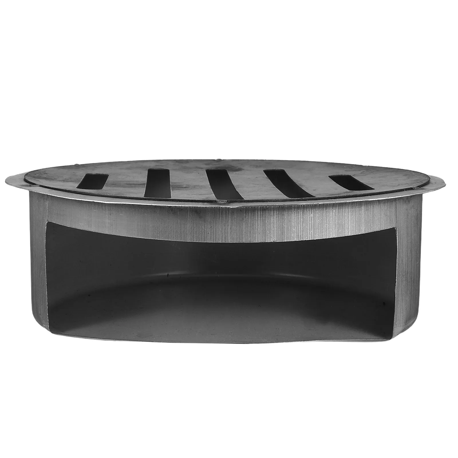 

Round Ash Box for Wood Stove with Mesh Fire Pit Ash Tray Efficient Collection Grill Structure Outdoor Cooking Essential