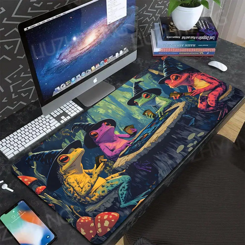 Magician Frog Mouse Pad Computer New XXL MousePads Keyboard Mat Gamer Soft Office Carpet Table Mats Desktop Long Mouse Pad
