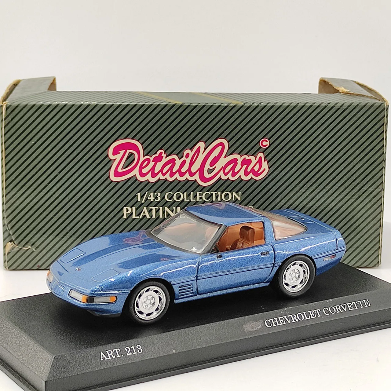 Diecast CORGI 1:43 Scale CHEVROLET CORVETTE Blue Alloy Car Model Collectible Toy Gift Souvenir Display Ornament