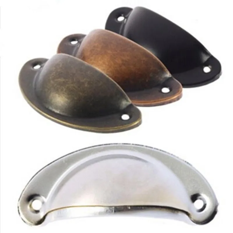 1Pc Zinc Alloy Door Knob Handle shell shaped Cabinet Drawer Pull Handle Furniture Sccessories