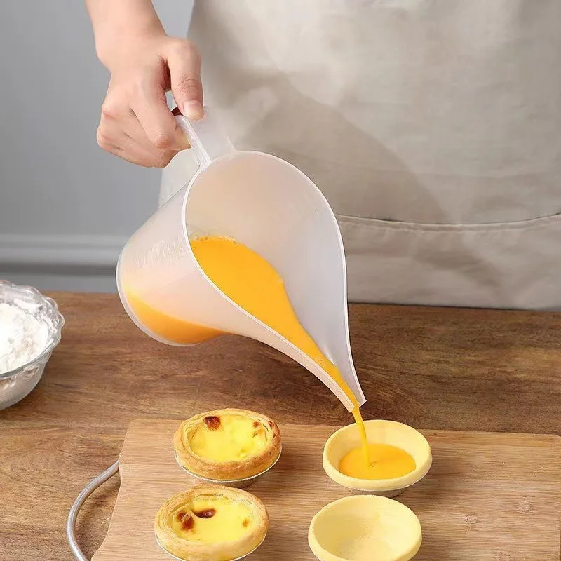 1000ml Spitze Spitze Messbecher Messbecher Flüssigkeit Messbecher Behälter Trichter Flüssigkeit Messbecher Küche Backwerk zeug