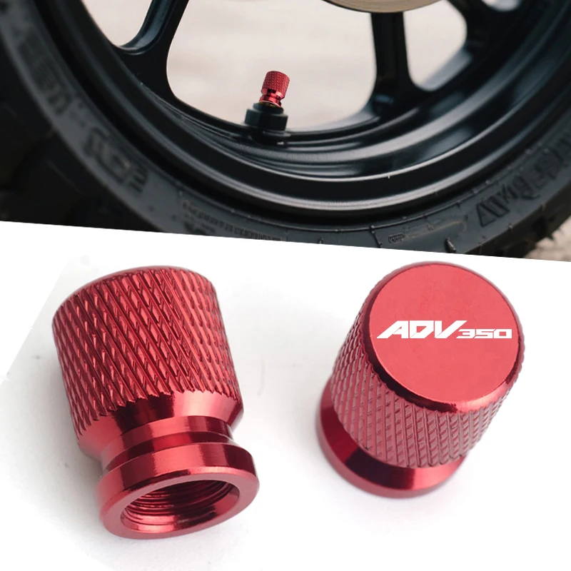لهوندا ADV350 ADV 350 2021-2023 صمام الإطارات المعدنية منفذ الهواء الجذعية غطاء قبعات 2 قطعة اكسسوارات الدراجات النارية يغطي محكم