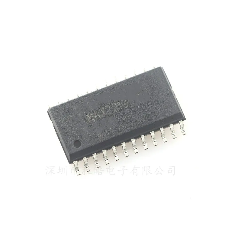 （10PCS） NEW   MAX7219  7219 /  MAX7219EWG  7219EWG  SOP24  SMD  CHIP   High Quality