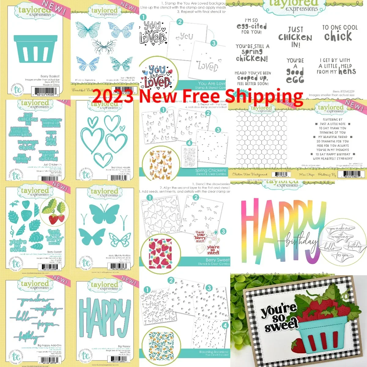 t Sweet Big Berry Baske Happy 2024 New Metal Cutting Dies Stamps Stencil For Diy Scrapbooking Crafts Maker Photo Album