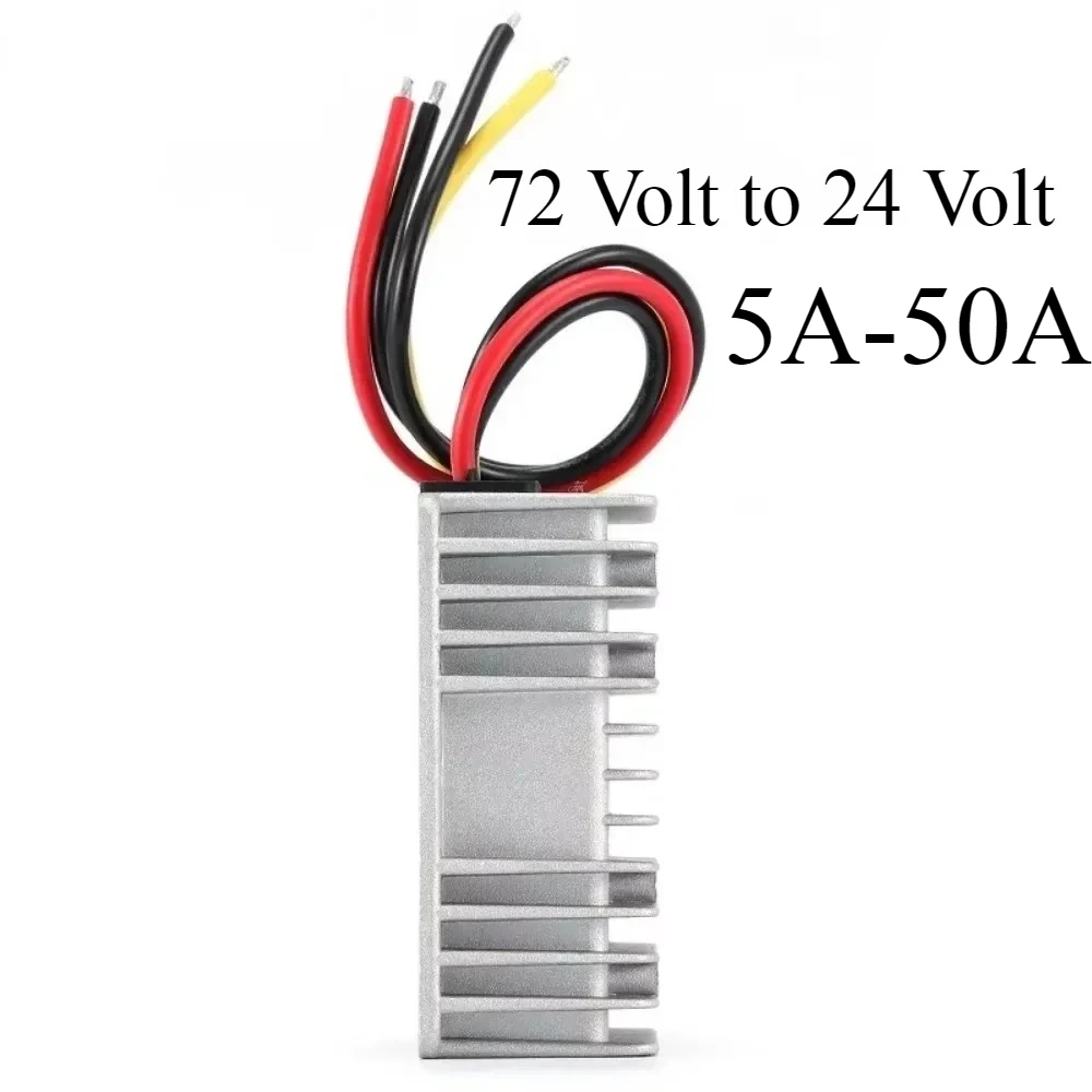 36V 48V 54V 60V 72V to 24V 20A 30A 25A 40A 50A 5A 10A 15A DC Step Down Voltage Buck Converter Regulator 72 Volt to 24 Volt