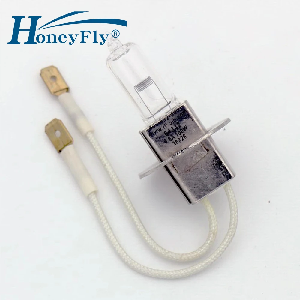 

HoneyFly Airfield Halogen Lamp 6.6A 100W PK30d Airport Runway Taxiway Lamp Bulb Clear Light for 64642 HLX-C Agfa MSC-2 Scanner