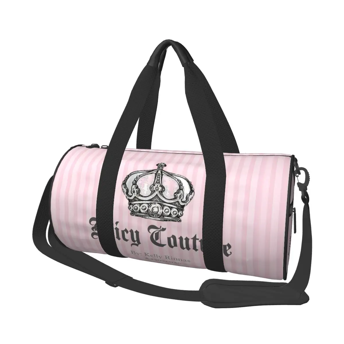 Juicy-Couture Weekend Gym Yoga Luggage Bags Men Women Sport Duffle Bag Round Large Capacity Travel Duffel Bag