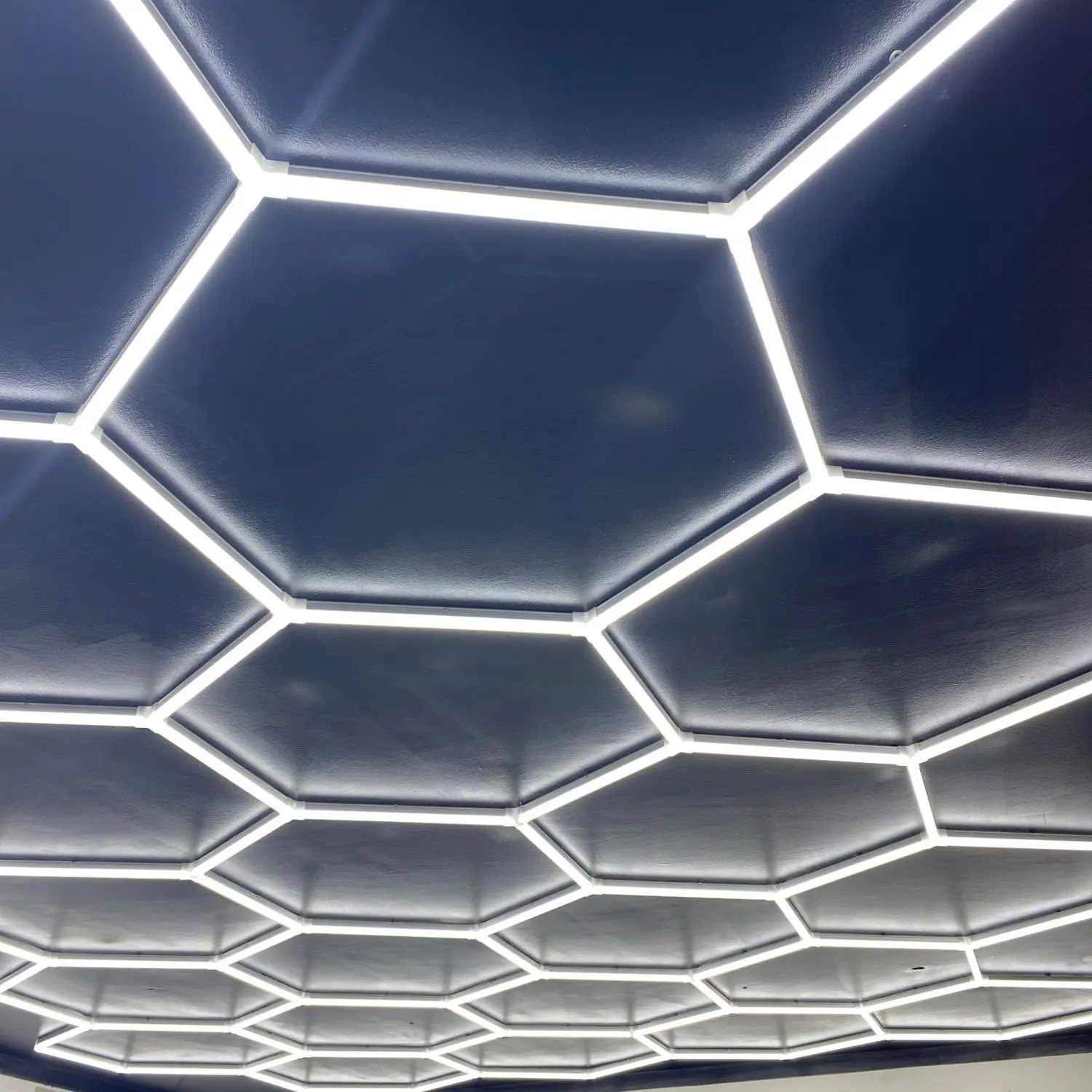 5*6M Professional Customized Hexagrid LED Lights for Car Wash Car Detailing Honeycomb Light Hot