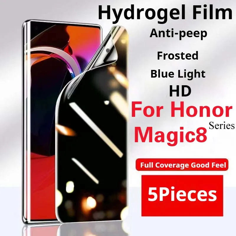 Magic8Pro Sichtschutzfolie für Honor Magic8 Pro Matte Hydrogel-Folie Magic 8Pro Soft HD Full Coverage Blue Anti-Peeping