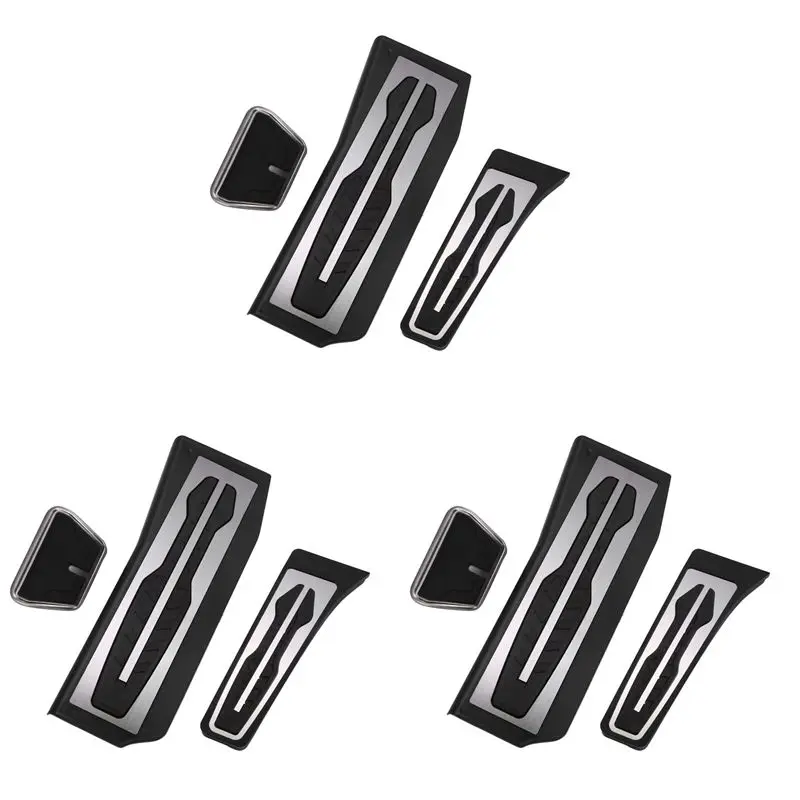 

Exclusive 3X For BMW 5-Series G30 G31 2017 Stainless Steel Car Accelerator Pedal Brake Pedals Cover Rest Pedals