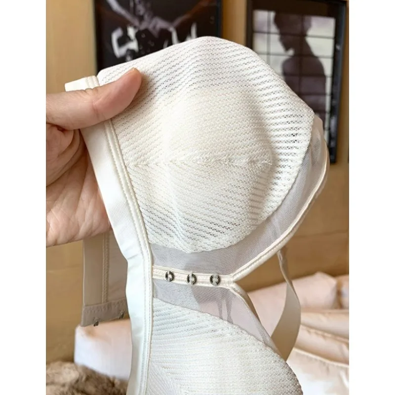 Delicate Lace Ultra Thin Rabbit Ears Crystal Cup Smooth Seamless Bras Breathable Heat Dissipation