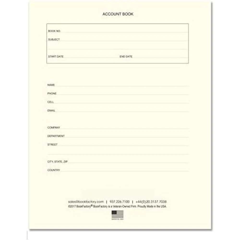 Carnet de comptabilité pour livres de comptes (format livre à quatre colonnes) - 96 pages, 8" x 10", couverture bordeaux