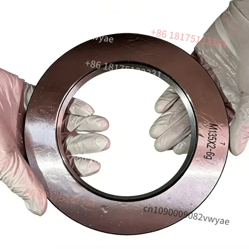 Industrial Grade Metric Thread Ring Gauge High Precision 0.01mm Wear-Resistant GCr15 0-100mm Custom Sizes 1 Year Warranty RNH