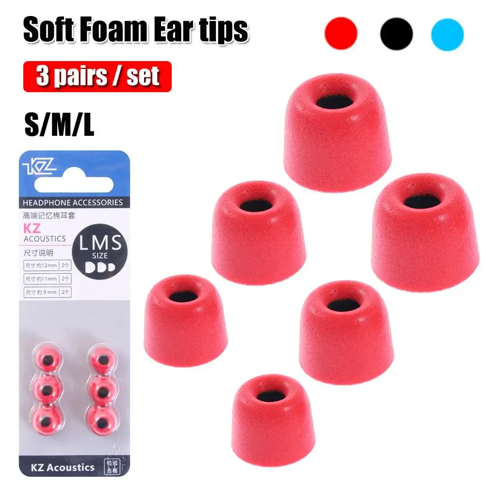 3 Pair High-quality Silicone Eartips Memory Foam Earbuds Comfortable Replacement Eartips Noise Isolating Eartips Ear Pads