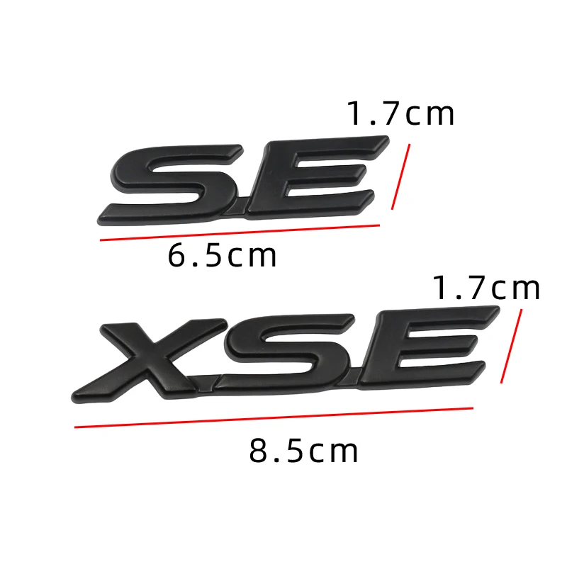 Car Metal SE XSE Trunk Boot Fender Logo Emblem Badge Decals Sticker For Toyota Avalon Camry Corolla Sienna Styling Accessories