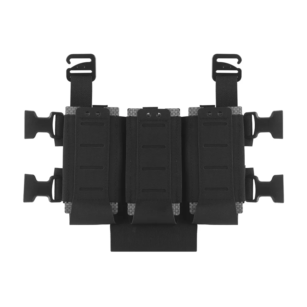 OPHIDIAN WG DIY Многофункциональный подсумок для ружья, пистолета, пистолета-пулемета с тройным отделением для магазинов, креплением на липучке и держателем для инструментов.