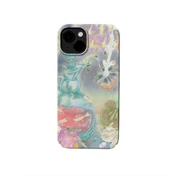 Korean Ins Dreamy World Case for IPhone 16 15 14 13 Pro Max 12 Mini 11 Pro 16 Plus XS MAX SE Shockproof Protective Hard PC Cover