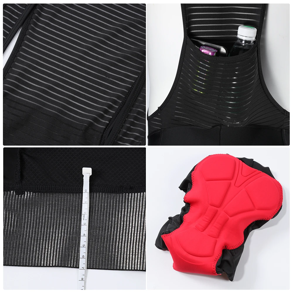 RION Cycling Bib Shorts Men MTB Mountain Bike Tights  Bicycle Pants Dolomiti Long Distance Pad Bike Wear Summer Ciclismo