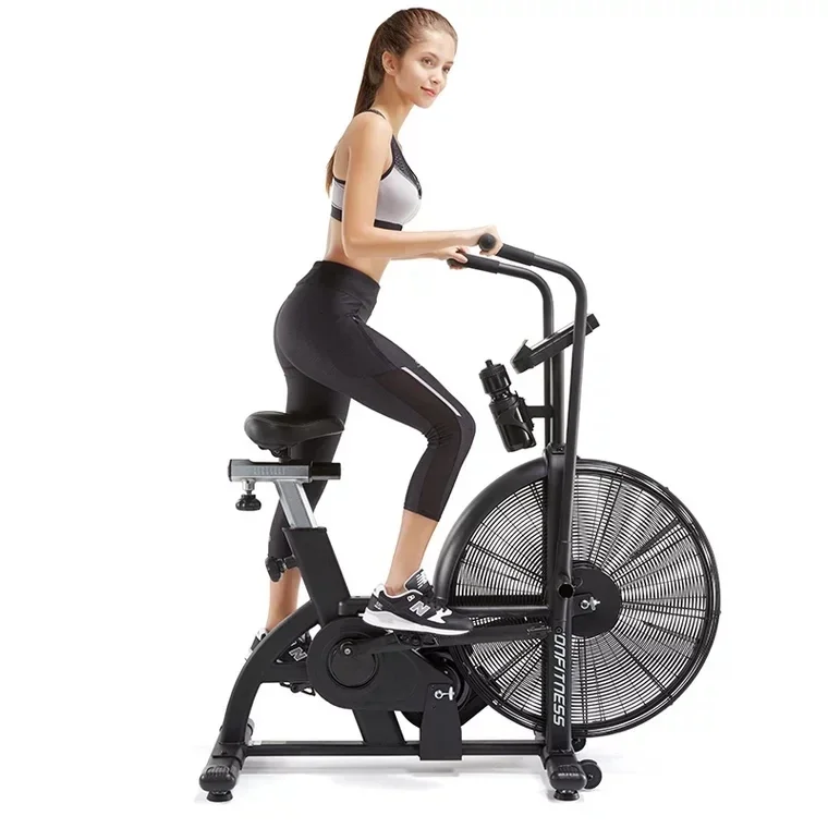 Resistência ao vento Air Bike, Preto Bicicleta, Ginásio Uso, Equipamentos de Fitness Comercial, Heavy Duty, Exercício Fan, Alta Qualidade, Novo