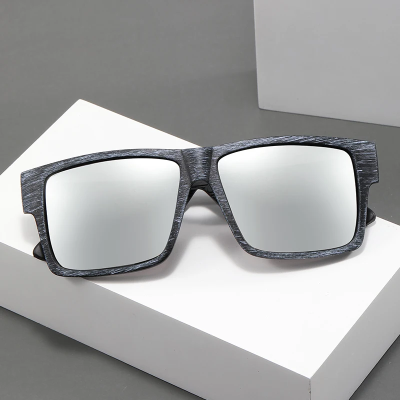 نظارات شمسية مستقطبة جديدة نظارات شمسية عصرية ملونة من الخشب المصقول مضادة للأشعة فوق البنفسجية #3
