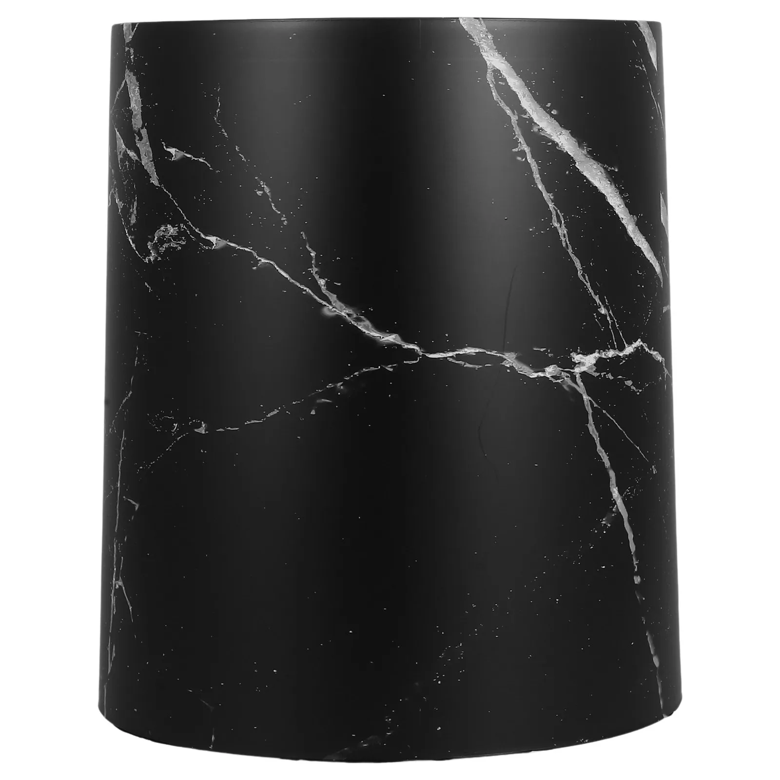 

Marbling Wastebasket Plastic Trash Can with Fine Workmanship for Living Room Bedroom Kitchen Bathroom Decorative Marble Pattern