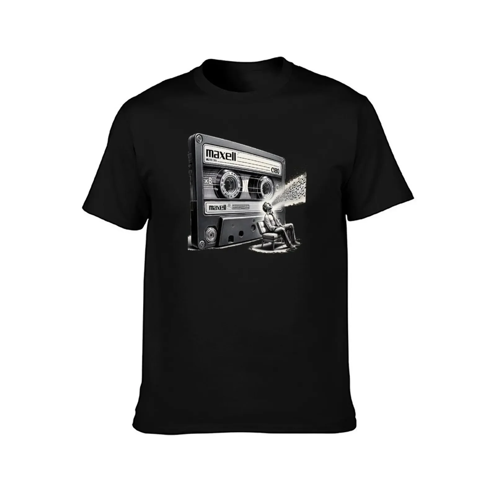 retro cassette tape T-Shirt customs design your own croswit shirt man customizeds men graphic t shirts