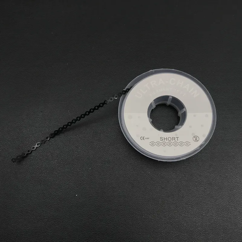 15 Feet 4.75m/roll Dental Orthodontic Elastic Ultra Power Chain Band 1 Roll  Black Dental Tooth Whitening